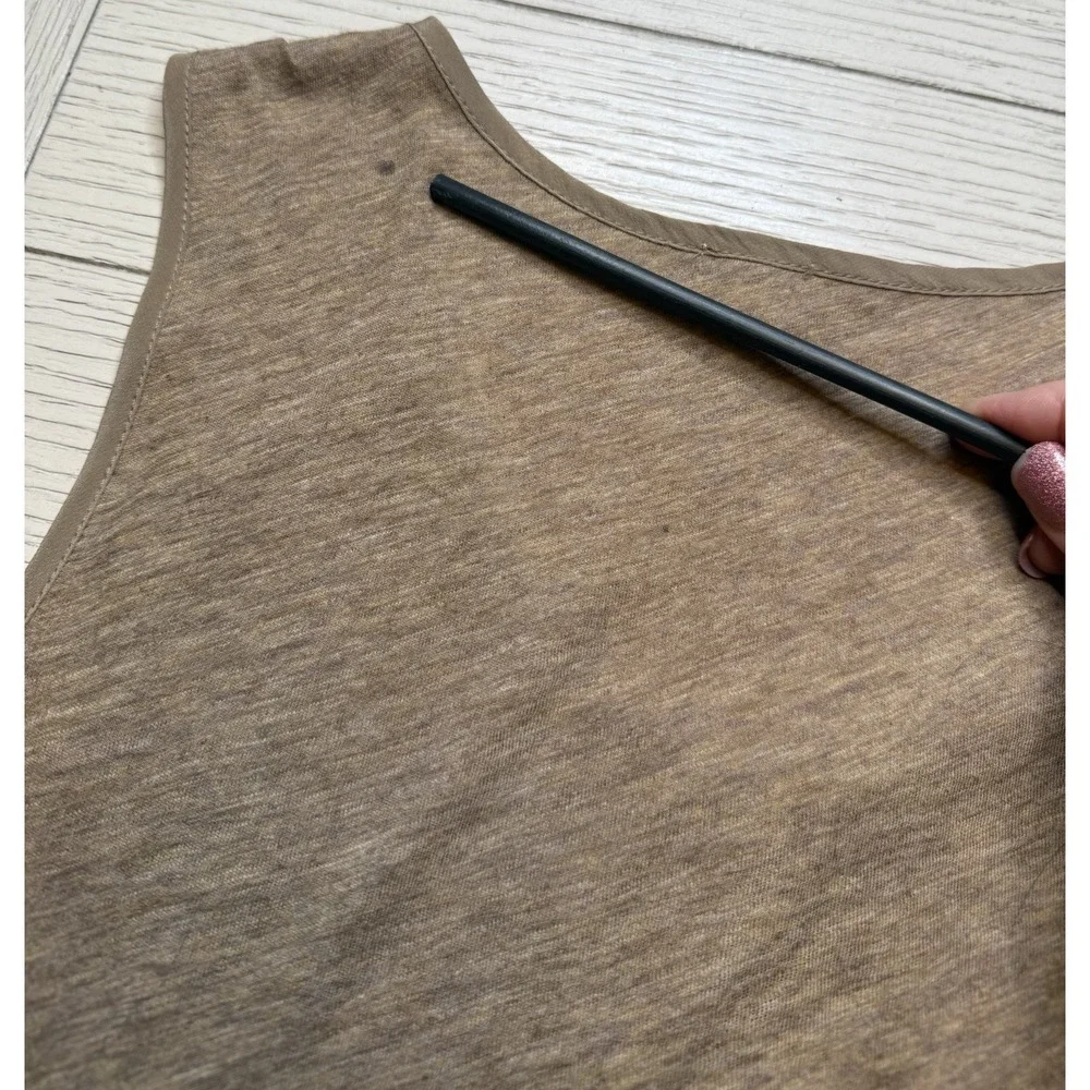 J. Crew Women's Beige Gold Sequin Tank W Snap Front‎ Sz XS. Classic. Festive